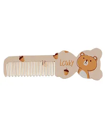 Adore Baby Comb Bear Shape - Brown
