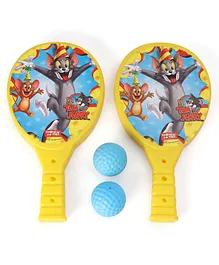 Tom & Jerry Junior Racket Set - Yellow and Sky Blue