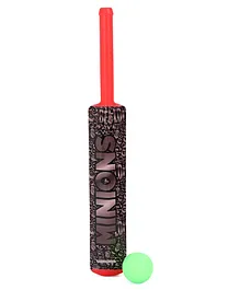 Minions Plastic Bat and Ball - Red and Green 