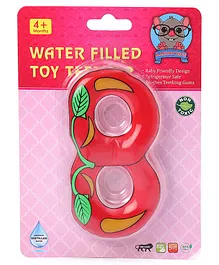 Toes2Nose Double Cherry Shape Water Filled Toy Teether - Red