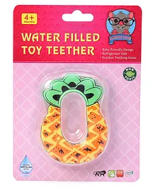 Toes2Nose Pineapple Shape Water Filled Toy Teether - Orange