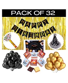 Expelite Birthday Chocolate and Decoration Kit Hamper- Pack Of 32