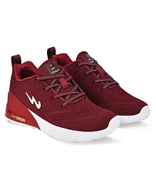 Campus North Kids Laced Up Sports Shoes - Burgundy