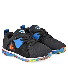 Campus Bunny K Strength Courage Power Print Sports Shoes - Grey & Sky Blue