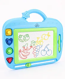 Toynest Mini Magic Magnetic Drawing Board Blue - 6 Pieces 