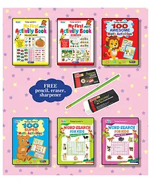 Activity & Puzzles Books Pack of 6 - English