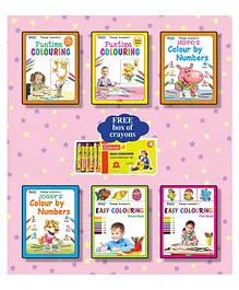 Young Learner  Colouring Books Set of 6 Books - English
