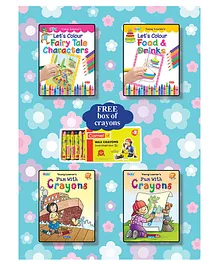Young Learner's Publication Colouring Books (Set of 4 Books)- English