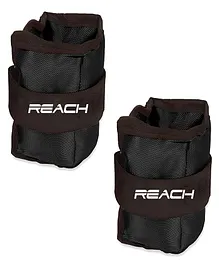 Reach Adjustable Ankle Weights Cuff Weights Wrist Weights for Men & Women For Fitness Walking Running Jogging Exercise Gym Workout 5 kg Black