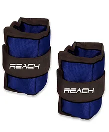 Reach Adjustable Fitness Ankle Cuff Weights Blue - 5 Kg
