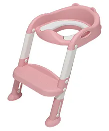 SYGA Toilet Potty Trainer Seat With Step And Ladder Chair Kit Potty Seat - Pink