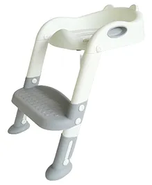 SYGA Toilet Potty Trainer Seat With Step And Ladder Chair Kit Potty Seat - Grey