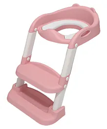 SYGA Toilet Potty Trainer Seat With Step And Ladder Chair Kit Potty Seat - Pink