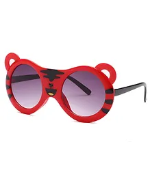 SYGA Tiger Design UV Protection Polarized Sunglasses - Red
