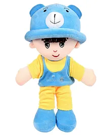 Beewee Addie Boy Plush Soft Doll Toy Huggable Yellow Blue - Height 35 cm