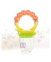 Bembika Baby Food Nibbler Ring Design Baby Pacifier Small - Orange