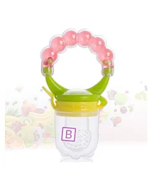 Bembika Baby Food Nibbler Ring Design Baby Pacifier Medium - Pink