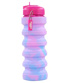 Smily Kiddos Silicone Expandable & Foldable Bottle Magenta - 500 ml