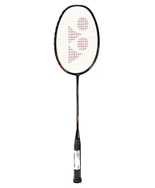 Yonex Graphite Badminton Racket with Full Cover - Black Orange