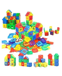 JD Fresh Toys House Building Blocks Multicolour - 52 Blocks 8 Windows