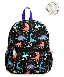 Baby Jalebi Personalised Play School Bag Kids Backpack Padded Straps Mighty Dino Print Multicollour  14 Inches