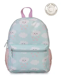 Baby Jalebi Personalised Kids School Backpack With Extra Padded Shoulders Straps Raining Love Print Multicolour  14 Inches