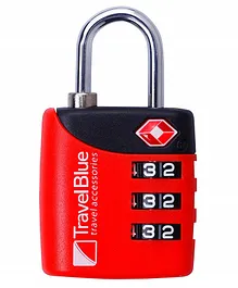 Travel Blue TSA 3-Dial Lock Combinaion - Red
