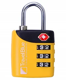 Travel Blue TSA 3-Dial Lock Combination - Yellow