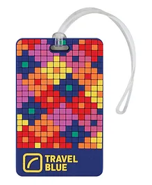 Travel Blue Puzzle ID Tag - Multicolor