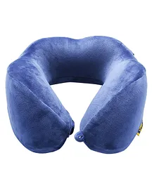 Travel Blue Ergonomic Hooded Pillow-Blue
