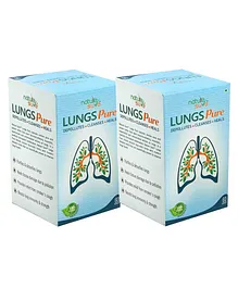 Nature Sure Lungs Pure Capsules for Respiratory Health Pack of 2 - 60 Capsules Each