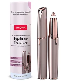 Sirona Portable Electronic Eyebrow Trimmer Razor - Grey
