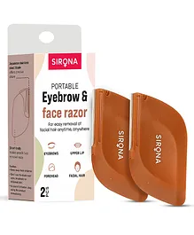 Sirona Portable Eyebrow & Face Razor - 2 Pieces
