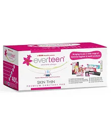 Everteen Skin Thin Premium XL Sanitary Pads Mega Pack for Protection During Periods in Women - 1 Pack 40 Pads 280 mm Each