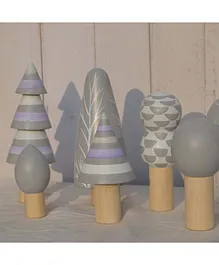 Playbox Wooden Arctic Tree Toy Set Multicolor - 7 Pieces