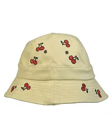 Tiekart Cherry Design Hat - Beige