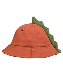 Tiekart Cartoon Eye Design Hat - Brick Orange