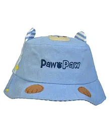 Tiekart Paw Paw Design & Appliqued Hat - Blue
