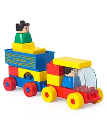 Peacock Kinder Blocks Garage Set Multicolour - 28 Pieces