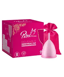 Paree Prima Reusable Menstrual Cup With Protection Pouch - Medium