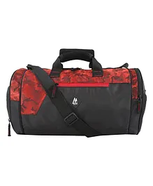Mike Dual Tone Pro Gym Bag with Shoe Compartment - Red