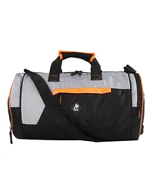 Mike Dual Tone Pro Gym Bag with shoe Compartment  - White & Black