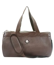 Mike Bags Duffel Bag 27 Litres Dark Brown - Length 17 Inch