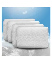 Sassoon Memory Foam Solid Sleeping Pillow Pack of 4 - White