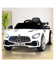Baybee Spyder Rechargeable Battery-Operated Ride on Electric Car - White