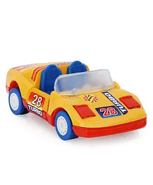 United Agencies Friction Toy Sports Car -Yellow