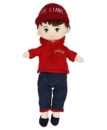 KiddyBuddy Beautiful Candy Doll With Round Hat Red - Height 45 cm