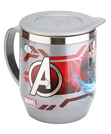 Joyo Marvel Avengers Thor Stainless Steel Cocoa Mug With Lid Grey - 390 ml