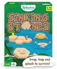 Skillmatics Board Game - Sinking Stones Fun Strategy Game Family Friendly Games for Ages 6 and Up