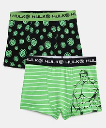 Charm n Cherish Pack Of 2 Hulk Printed Briefs - Black & Green